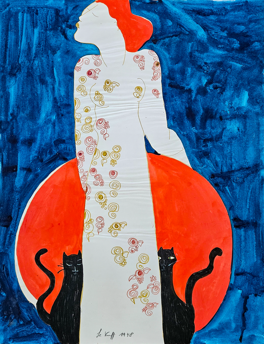 Hermine - Aquarelle et pastels, par Linda Le Kinff