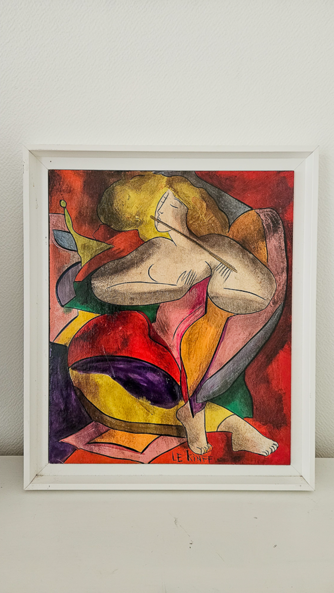 Flûte ma note - Acrylique sur bois, par Linda Le Kinff