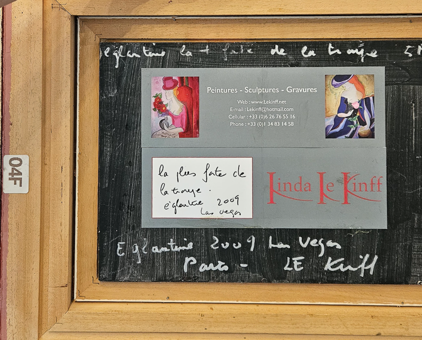 Eglantine la plus forte de la troupe - Acrylique sur bois, par Linda Le Kinff
