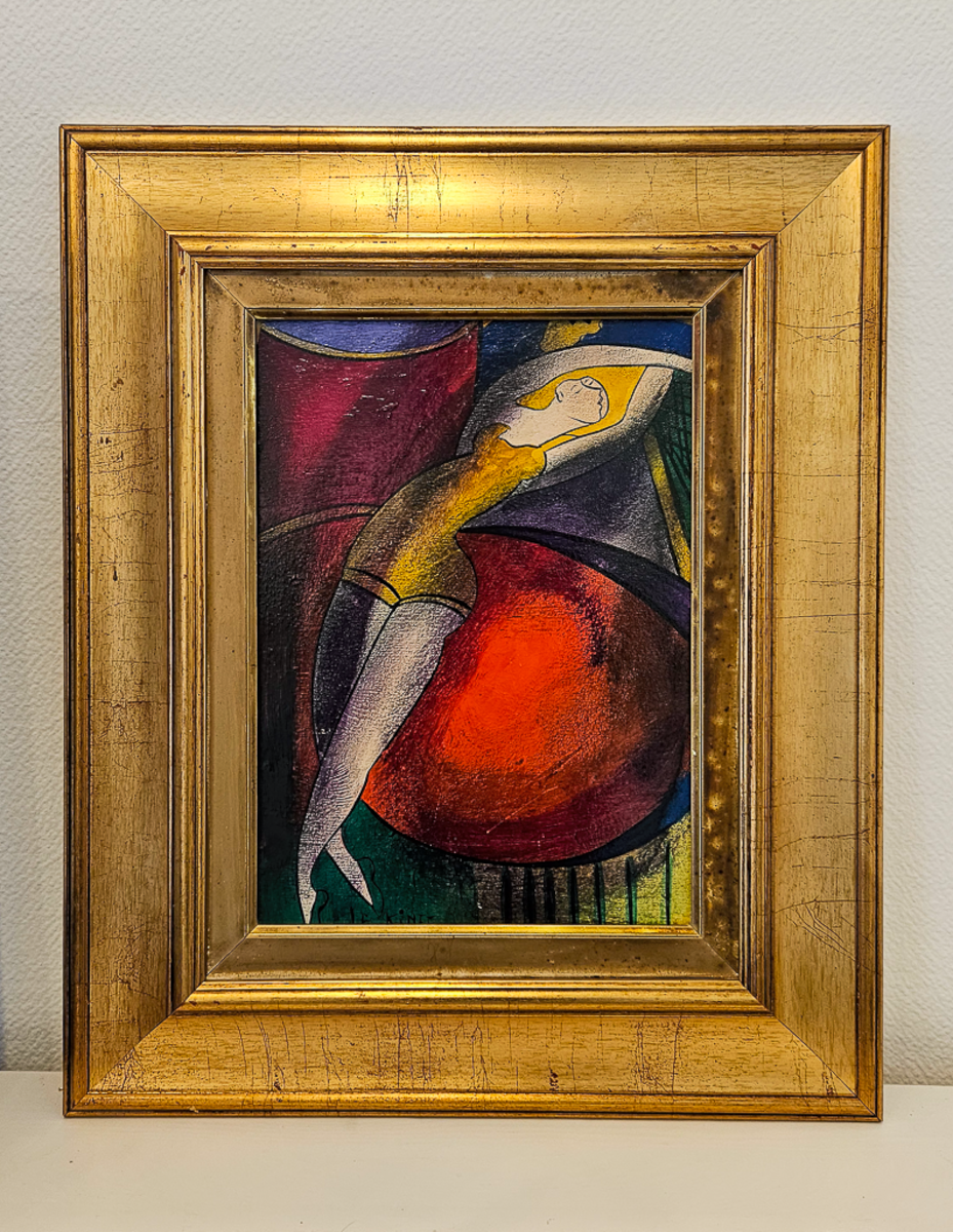 Eglantine la plus forte de la troupe - Acrylique sur bois, par Linda Le Kinff