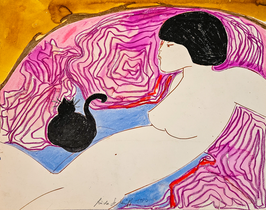 Leslie et Gaston - Aquarelle et pastels, par Linda Le Kinff