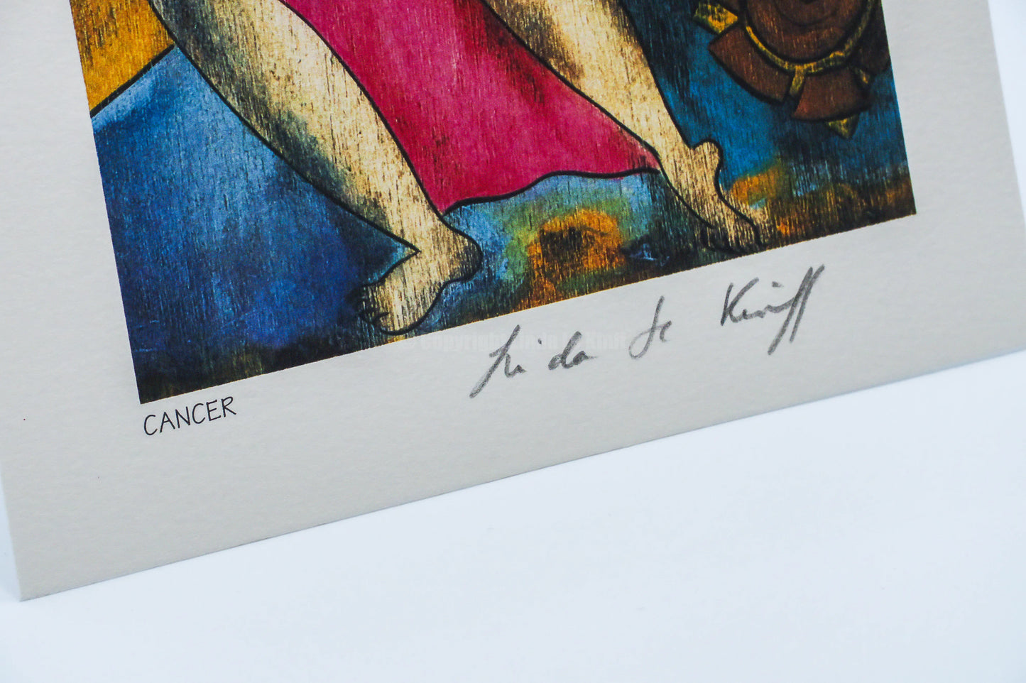 Lithographie originale Signe Astrologique Cancer