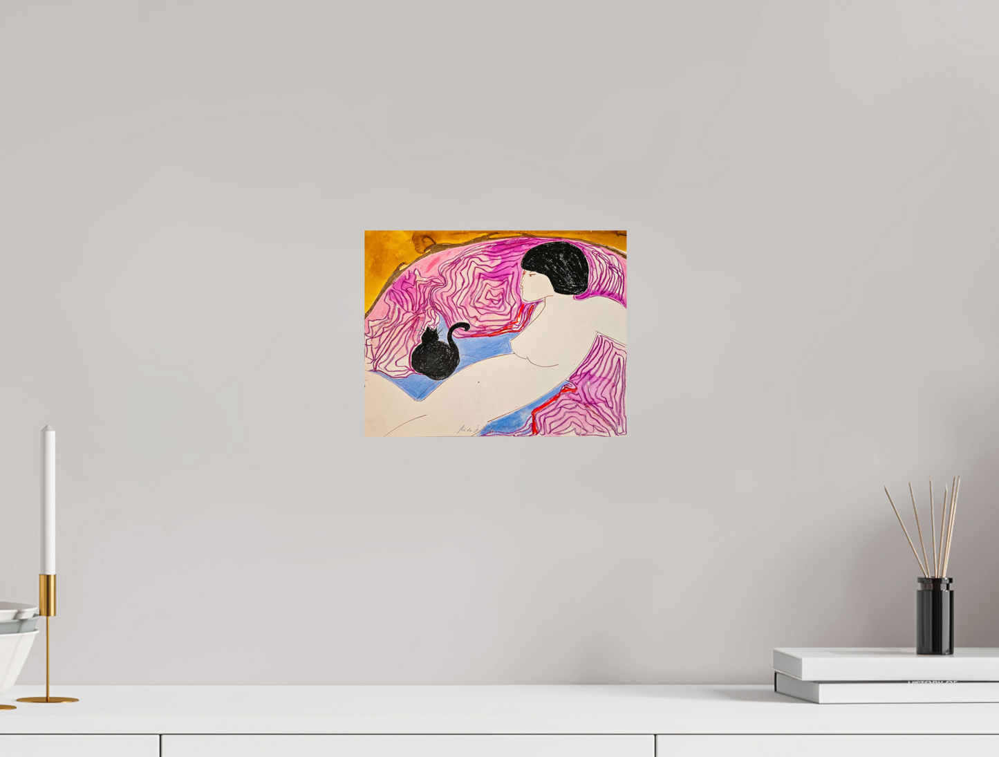Leslie and Gaston - Watercolor and pastels, by Linda Le Kinff