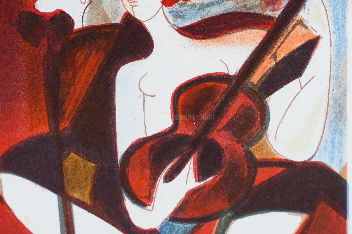 Mini lithograph No. 2 series of 16 Classics by Linda Le Kinff