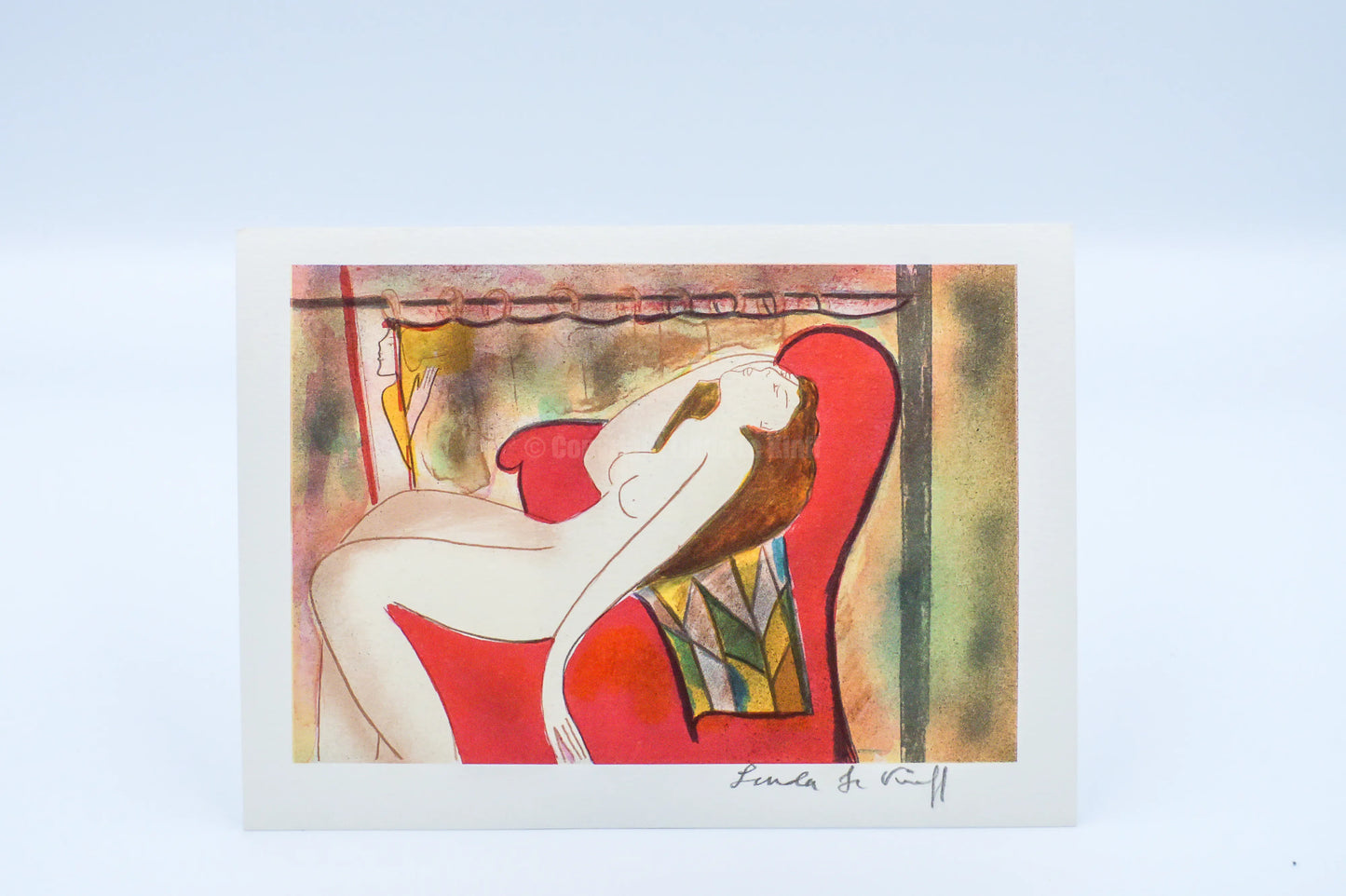 Mini lithograph No. 3 series of 16 Classics by Linda Le Kinff