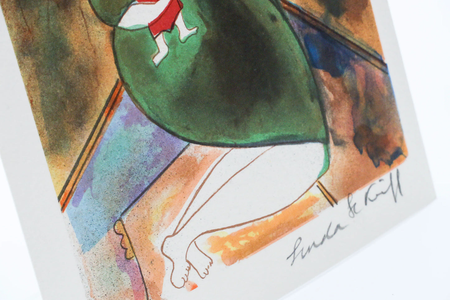 Mini lithograph No. 4 series of 16 Classics by Linda Le Kinff