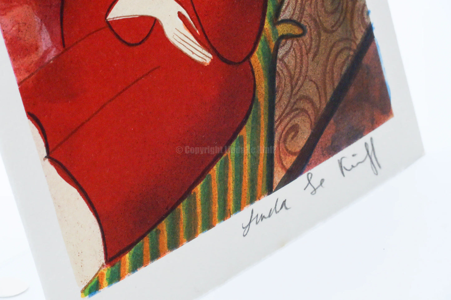 Mini lithograph No. 5 series of 16 Classics by Linda Le Kinff