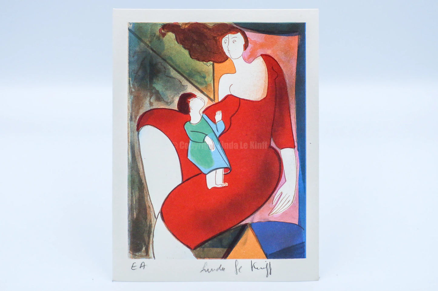 Mini lithograph No. 6 series of 16 Classics by Linda Le Kinff