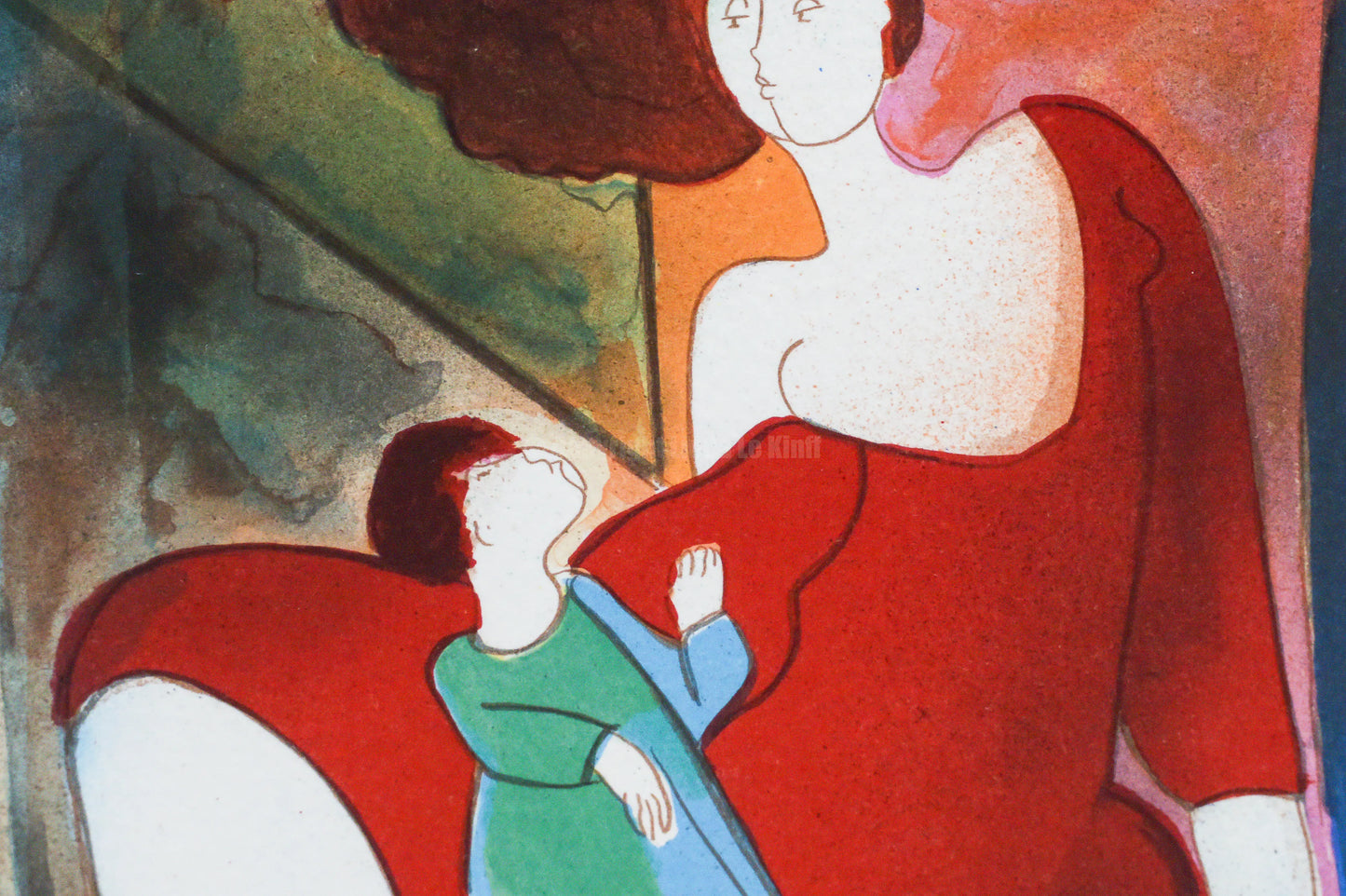 Mini lithograph No. 6 series of 16 Classics by Linda Le Kinff