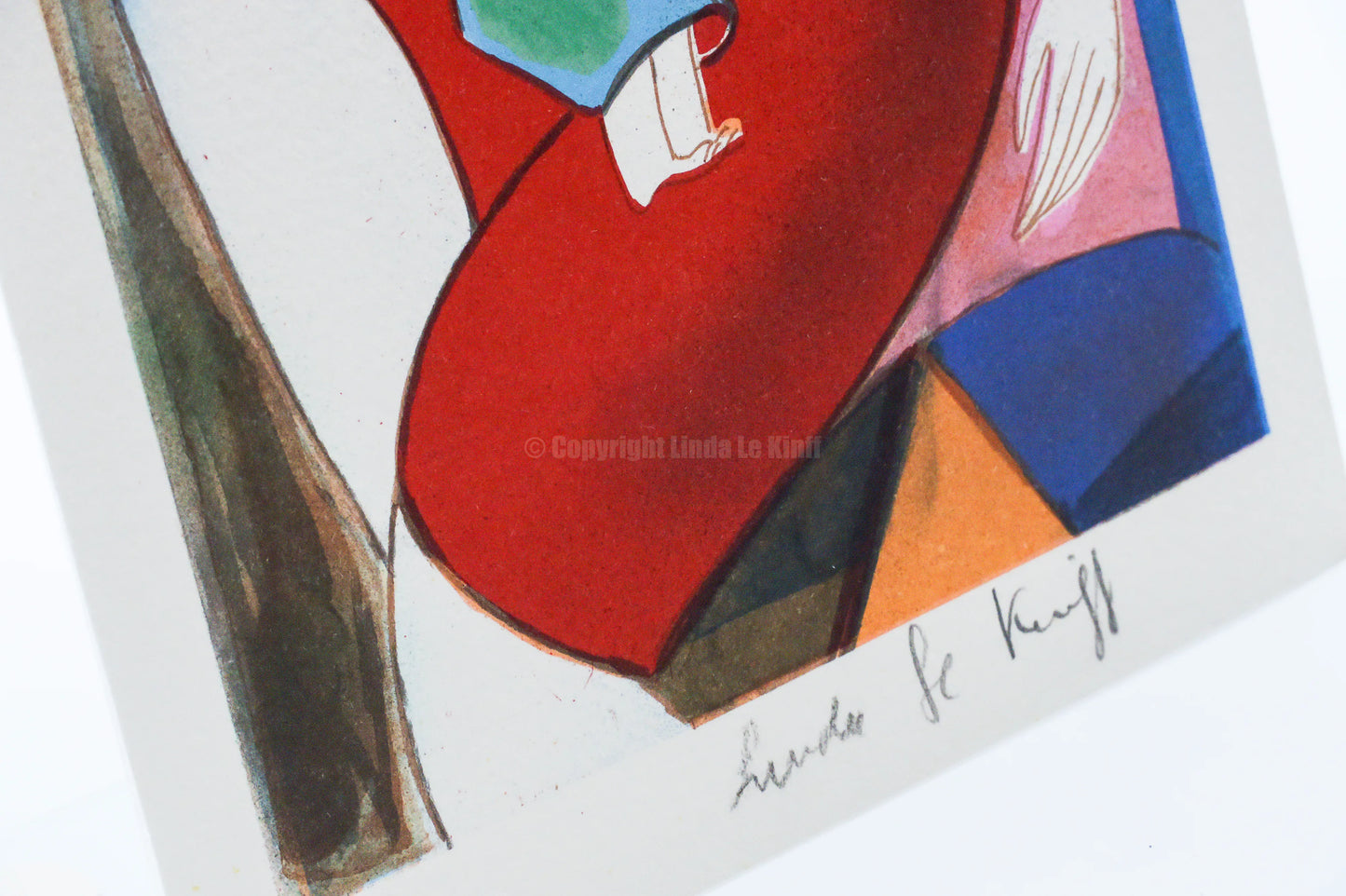 Mini lithograph No. 6 series of 16 Classics by Linda Le Kinff