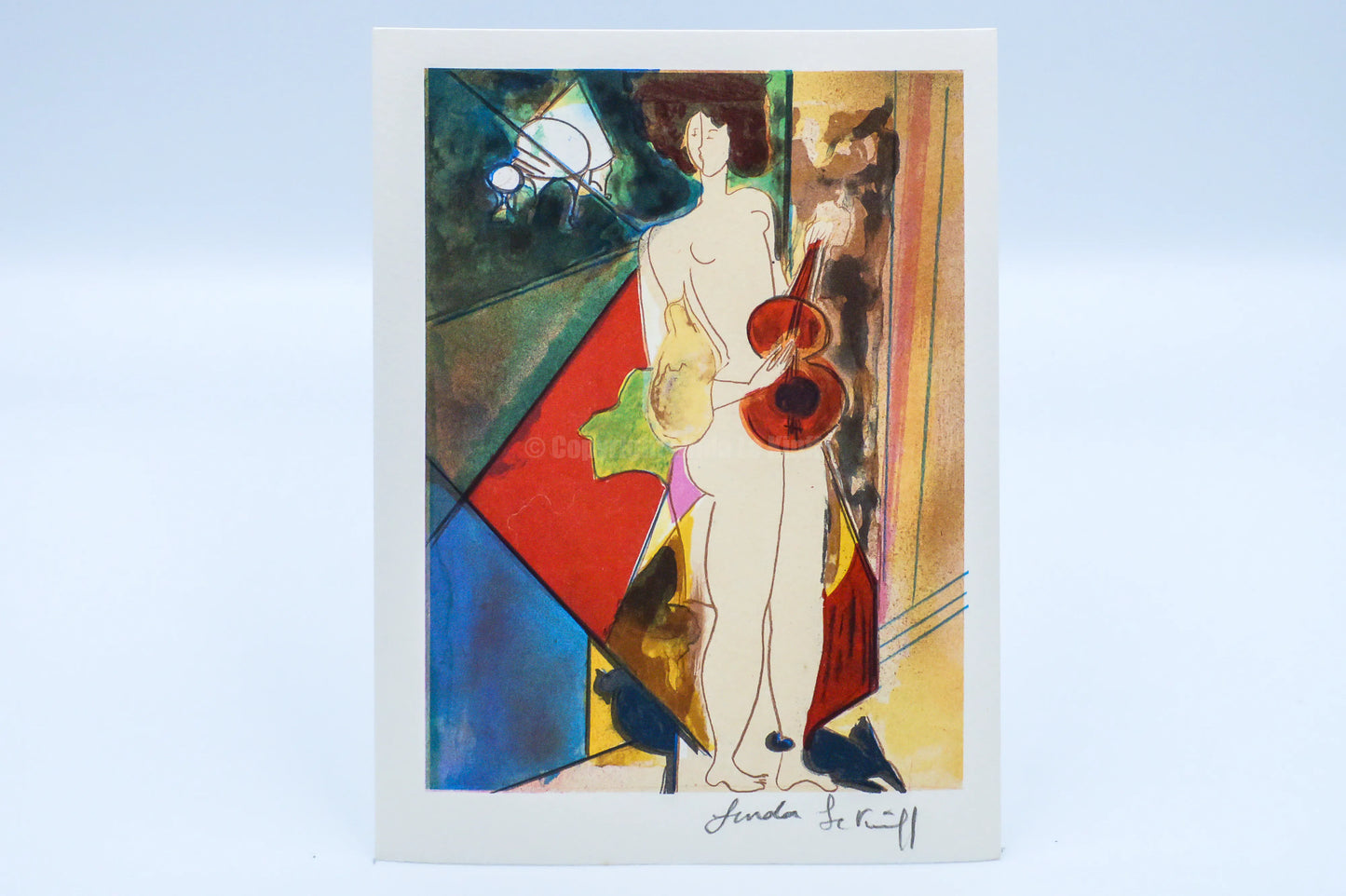 Mini lithograph No. 7 series of 16 Classics by Linda Le Kinff