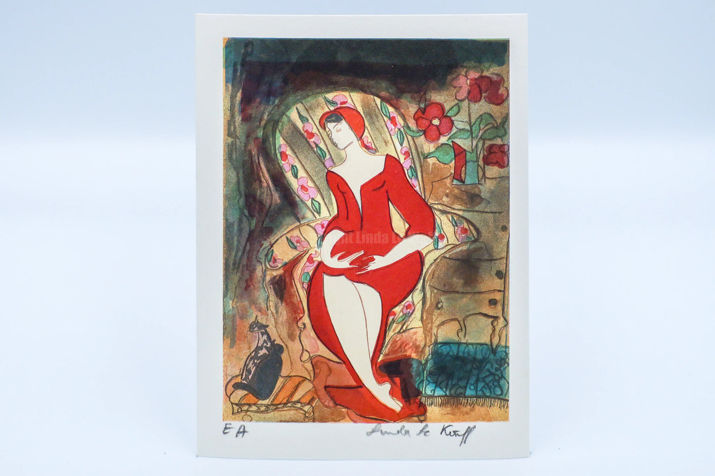 Mini lithograph No. 8 series of 16 Classics by Linda Le Kinff