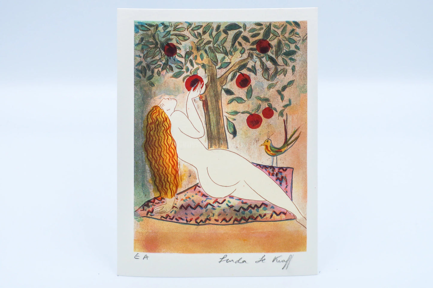Mini lithograph No. 9 series of 16 Classics by Linda Le Kinff