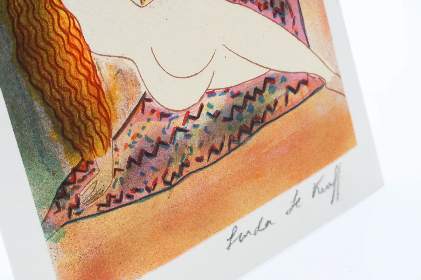 Mini lithograph No. 9 series of 16 Classics by Linda Le Kinff