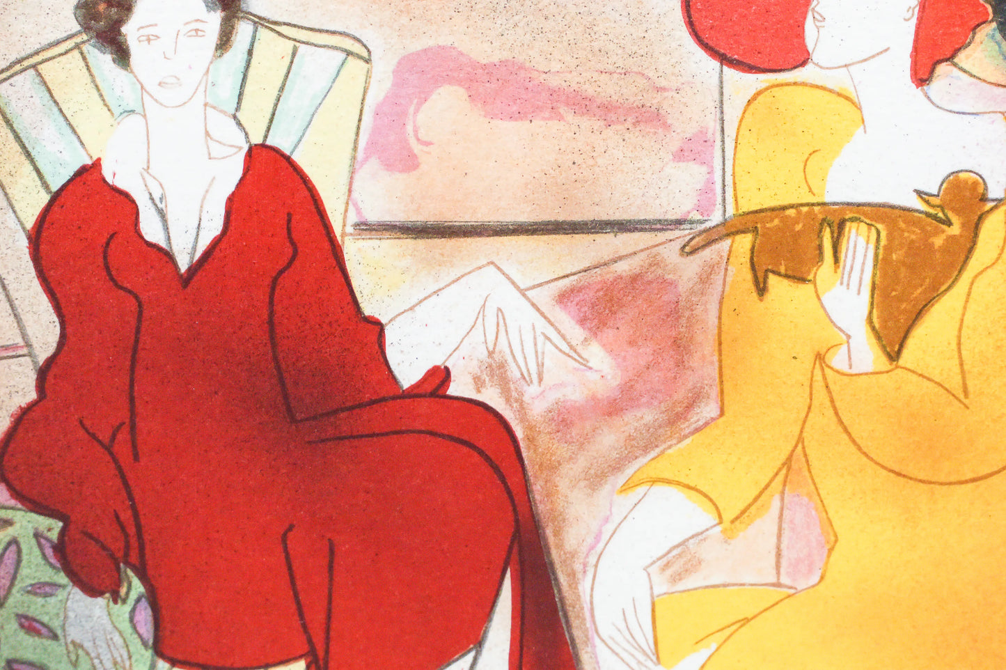Mini lithograph No. 10 series of 16 Classics by Linda Le Kinff