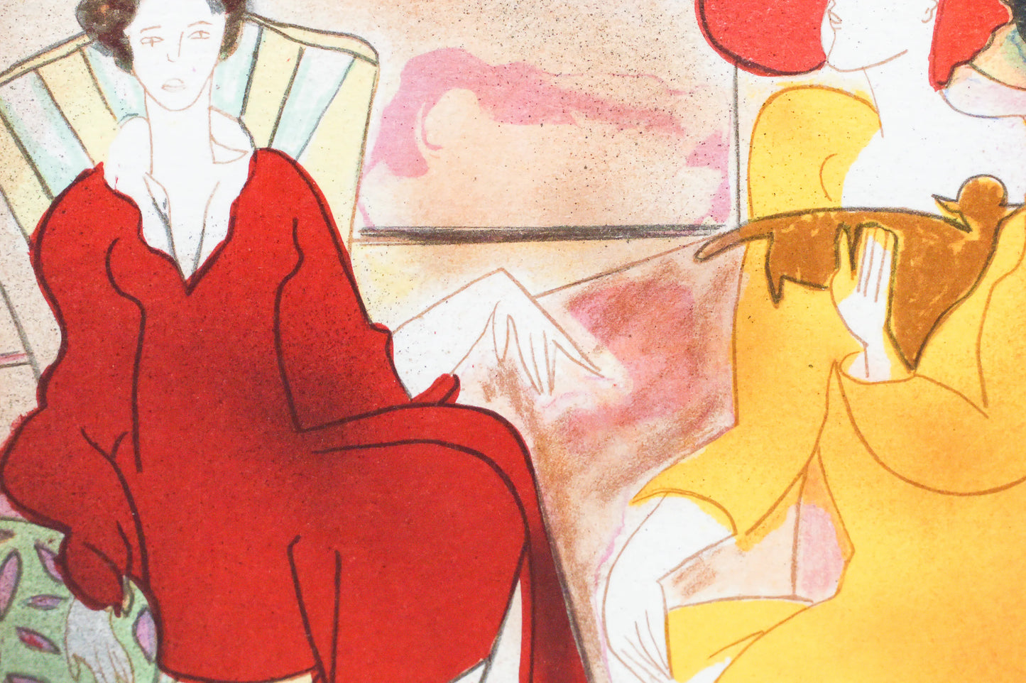 Mini lithograph No. 10 series of 16 Classics by Linda Le Kinff