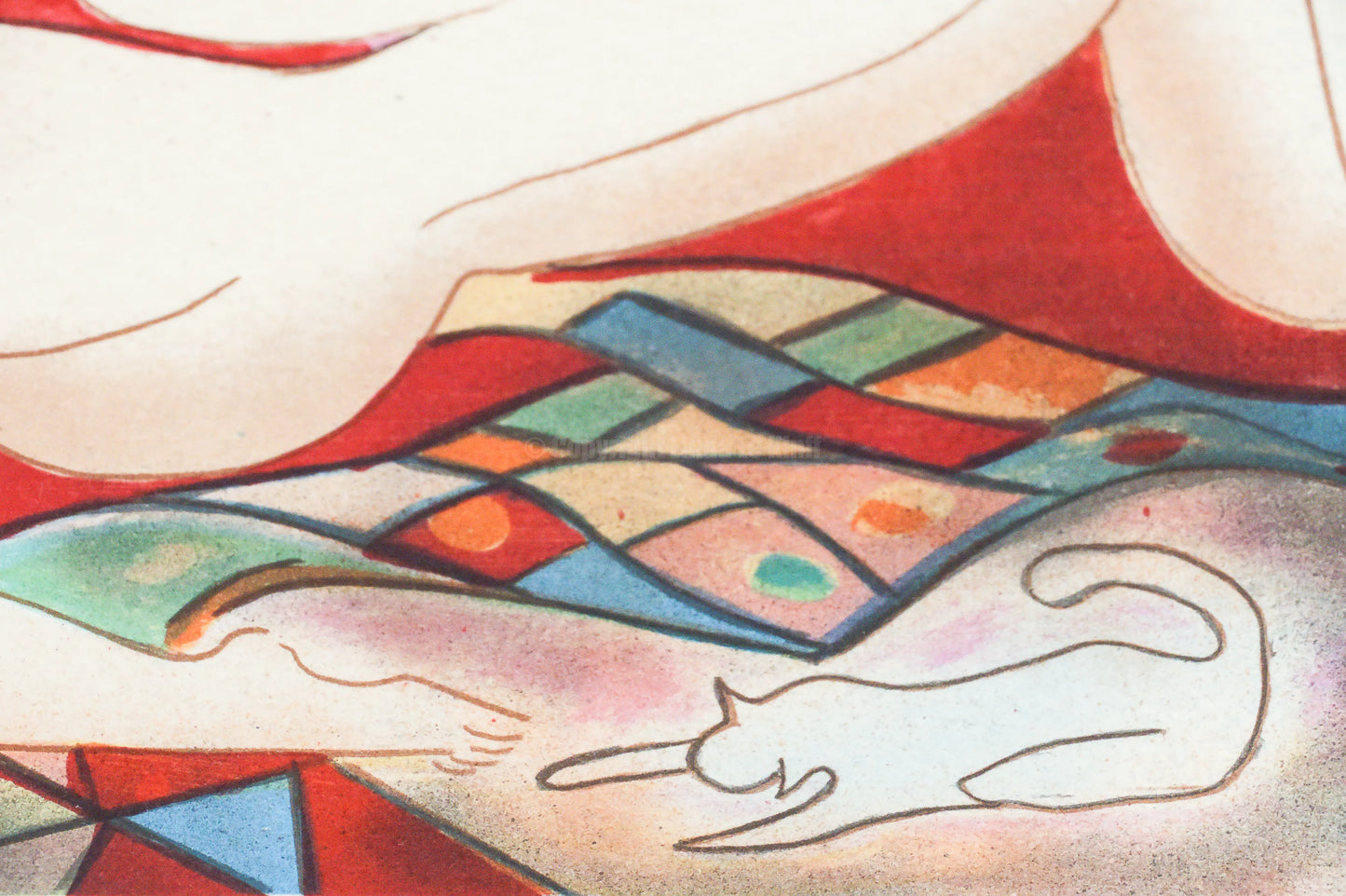 Mini lithograph No. 11 series of 16 Classics by Linda Le Kinff