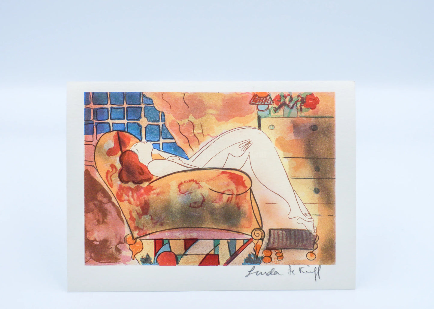 Mini lithograph No. 13 series of 16 Classics by Linda Le Kinff