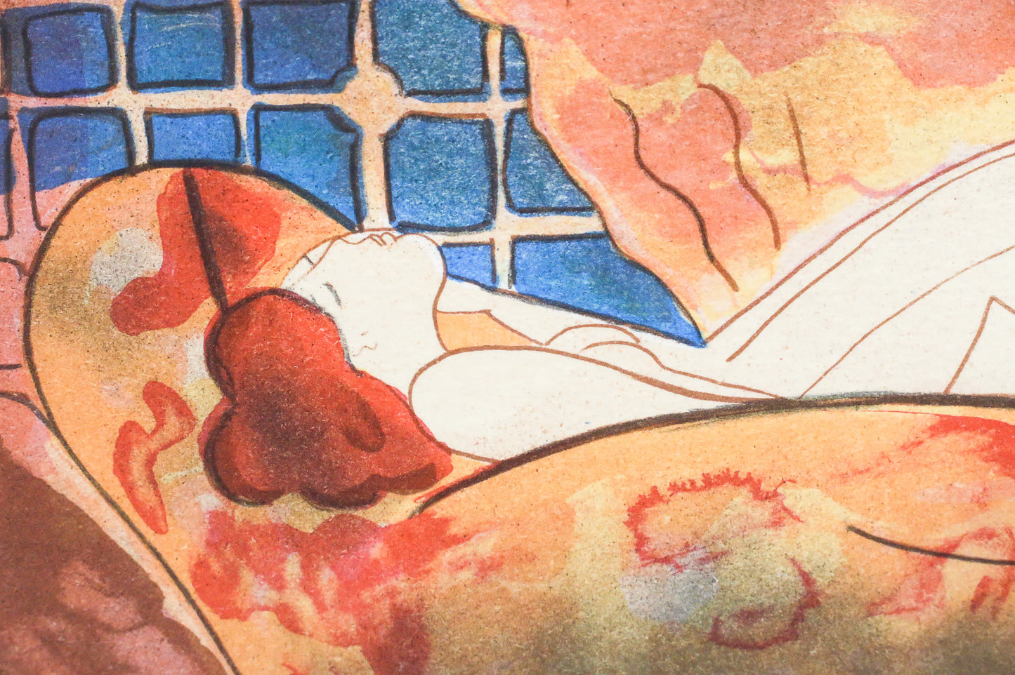 Mini lithograph No. 13 series of 16 Classics by Linda Le Kinff