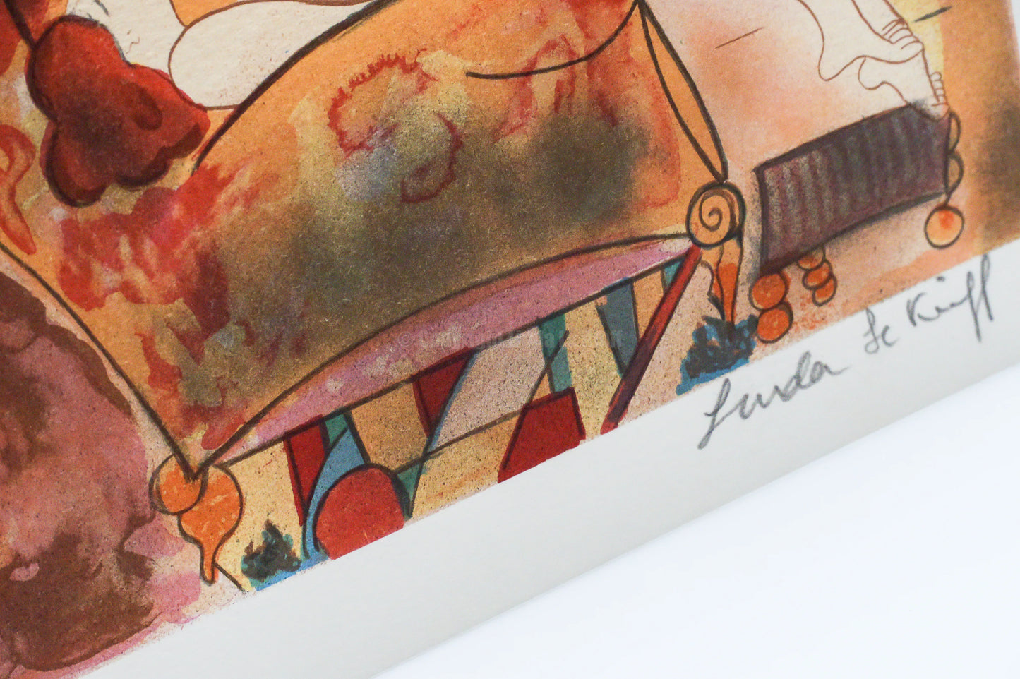 Mini lithograph No. 13 series of 16 Classics by Linda Le Kinff