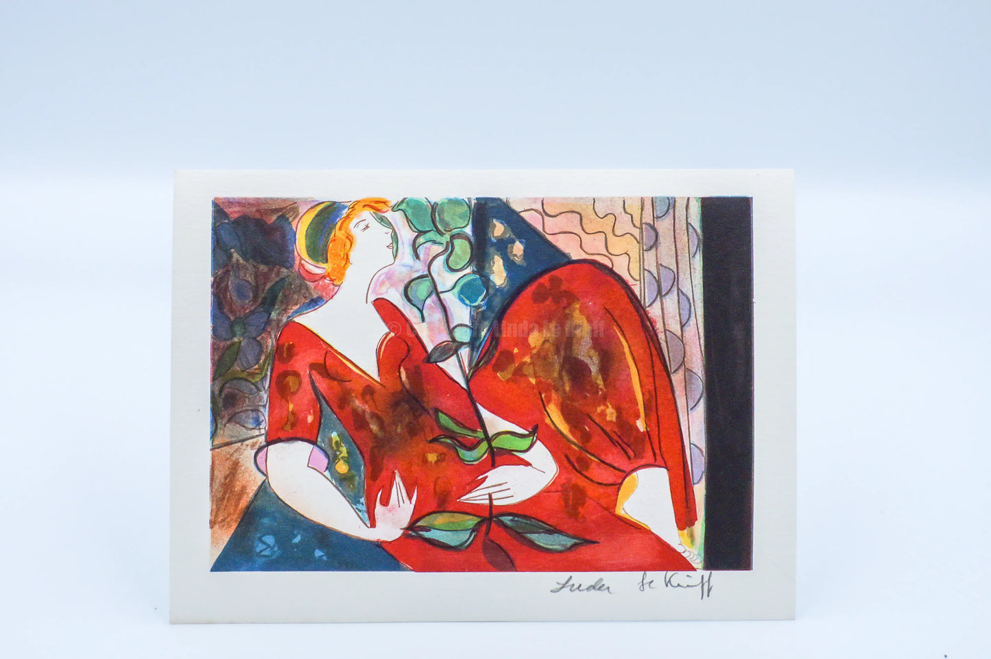 Mini lithograph No. 14 series of 16 Classics by Linda Le Kinff