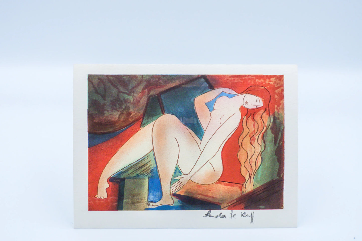 Mini lithograph No. 15 series of 16 Classics by Linda Le Kinff