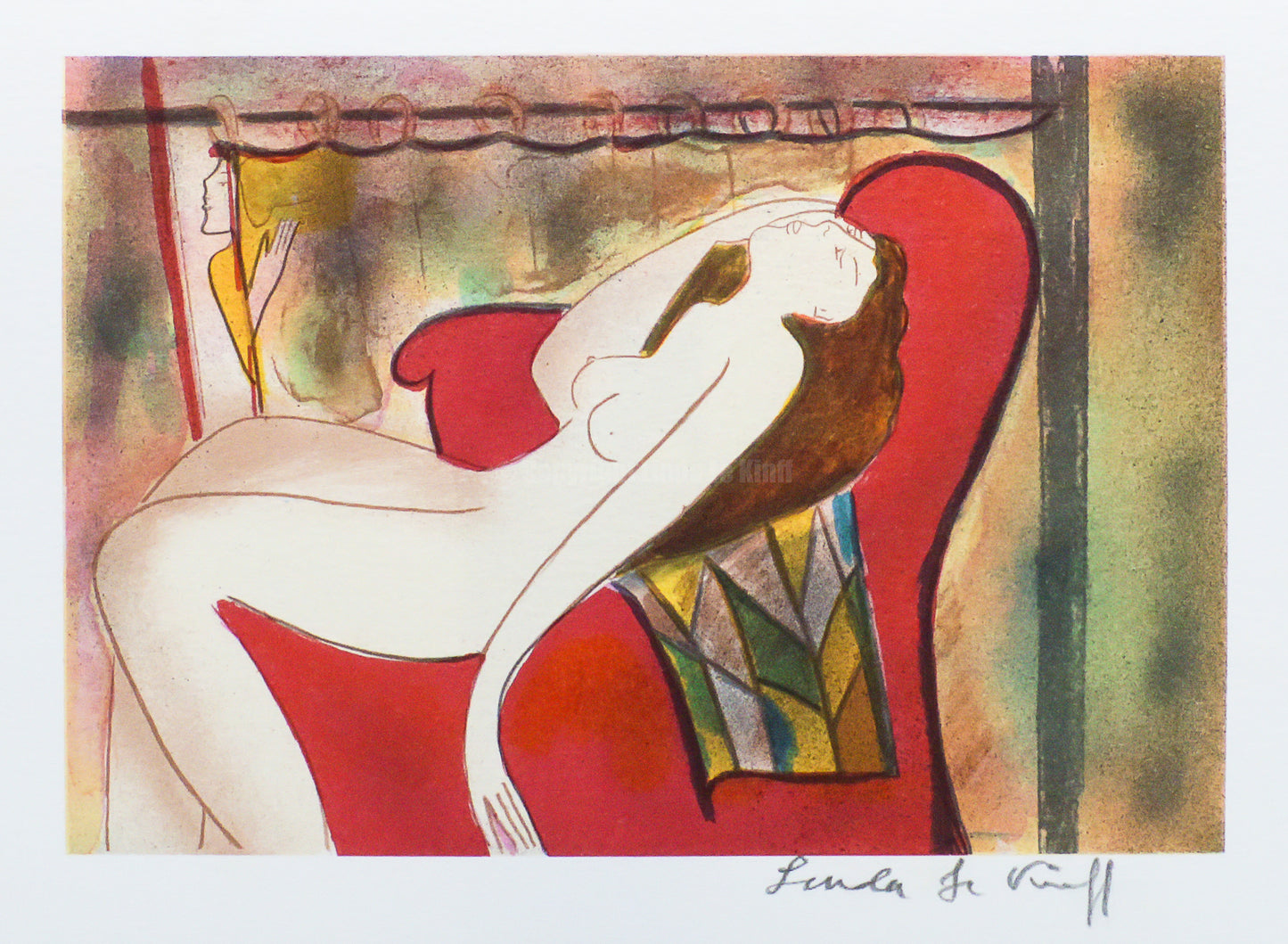 Mini lithograph No. 15 series of 16 Classics by Linda Le Kinff