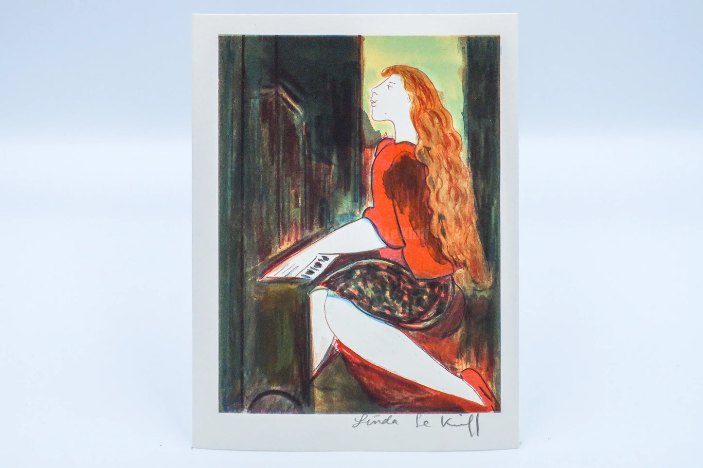 Mini lithograph No. 16 series of 16 Classics by Linda Le Kinff