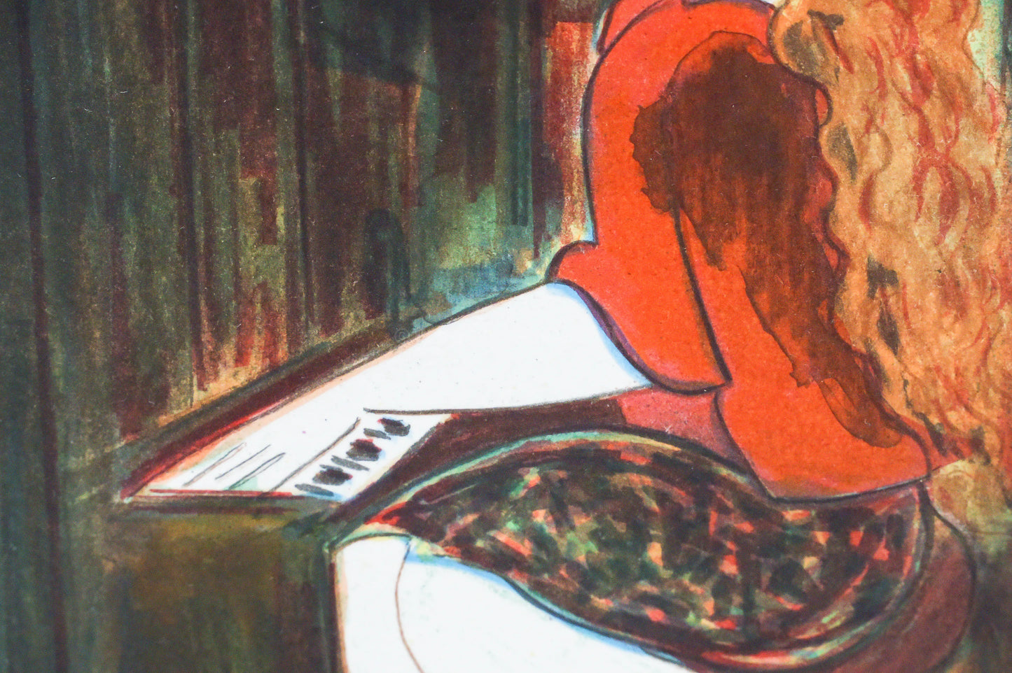 Mini lithograph No. 16 series of 16 Classics by Linda Le Kinff