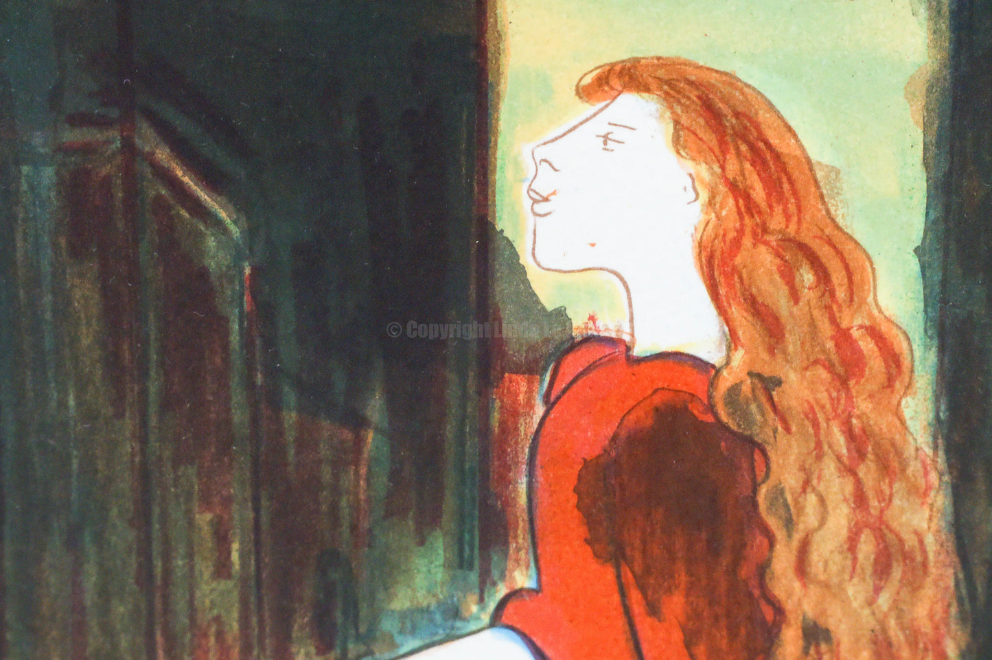 Mini lithograph No. 16 series of 16 Classics by Linda Le Kinff