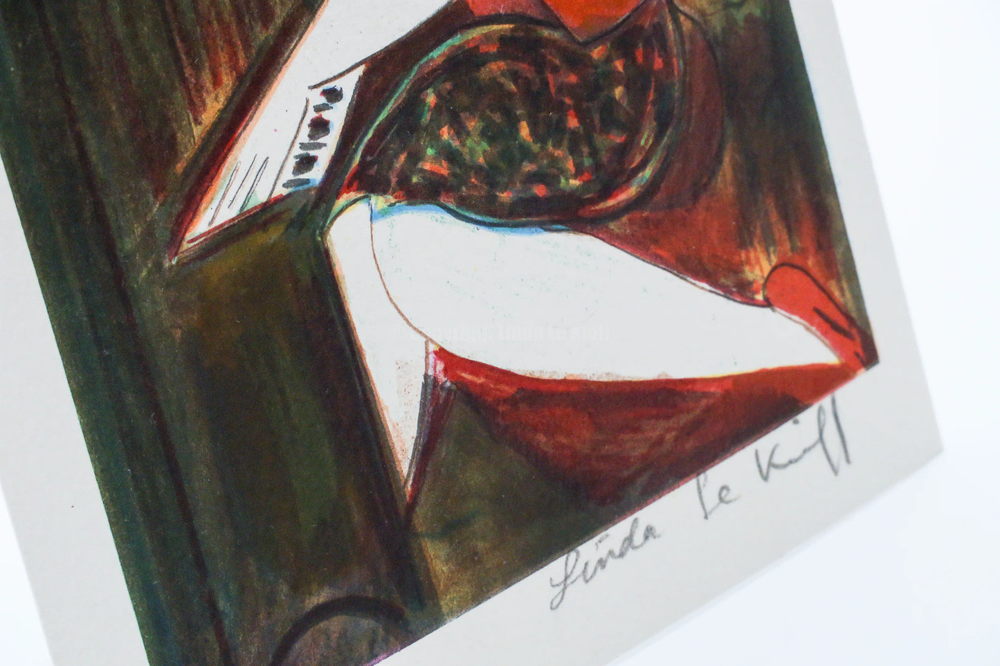 Mini lithograph No. 16 series of 16 Classics by Linda Le Kinff