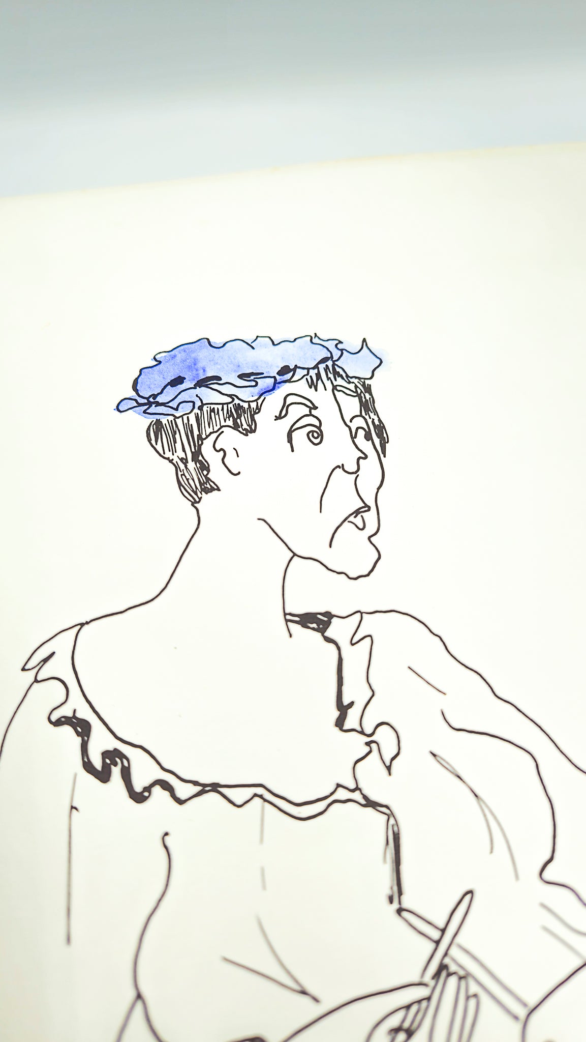 Original lithograph "Knitting woman at the guillotine" French Revolution by Linda Le Kinff