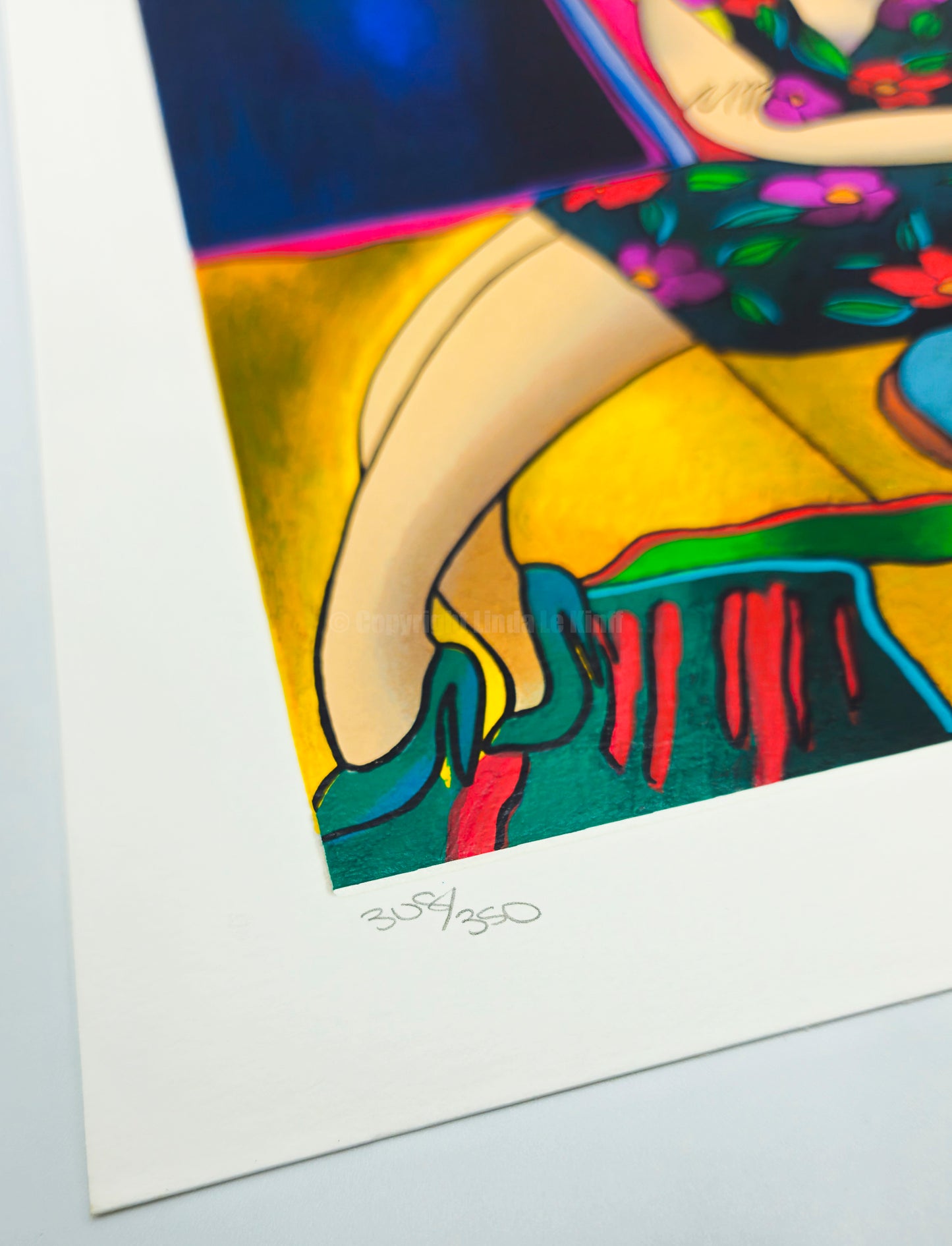 "Agatha at the Moon" – Screenprint by Linda Le Kinff on Arches Paper