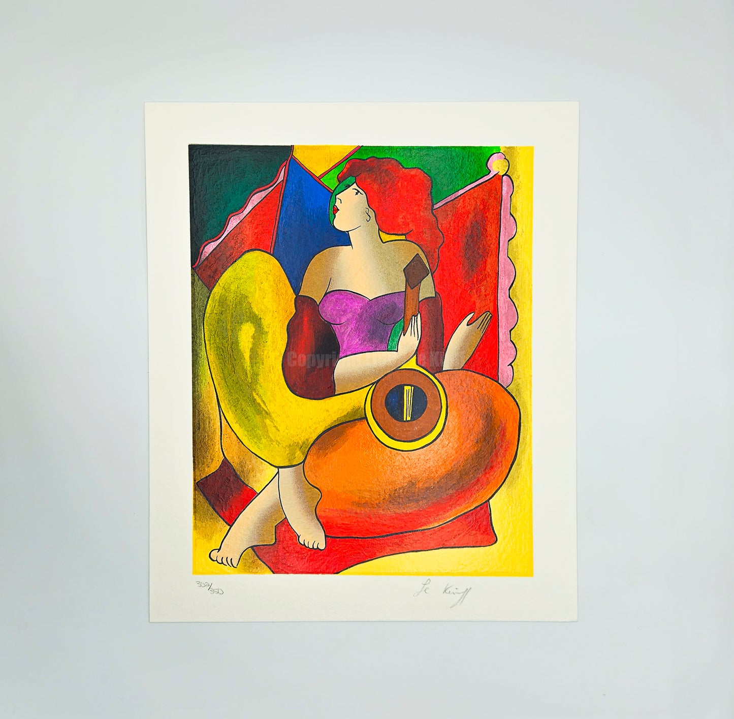 “Audacity” – Screenprint by Linda Le Kinff on Arches Paper
