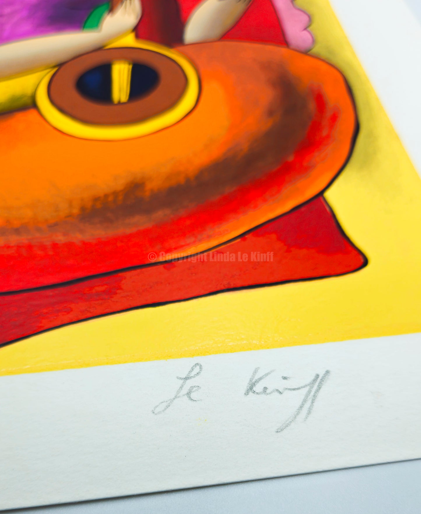 “Audacity” – Screenprint by Linda Le Kinff on Arches Paper