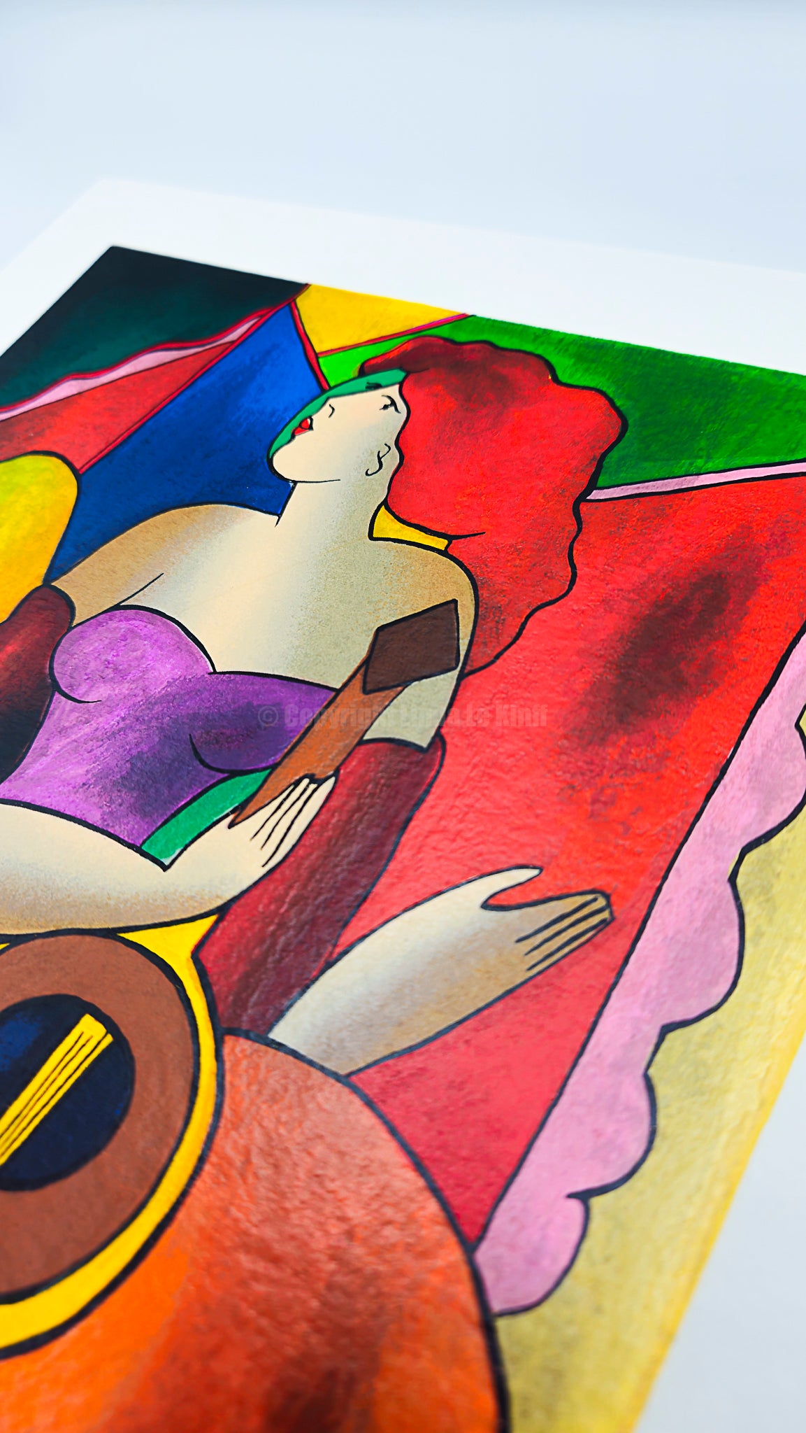 “Audacity” – Screenprint by Linda Le Kinff on Arches Paper