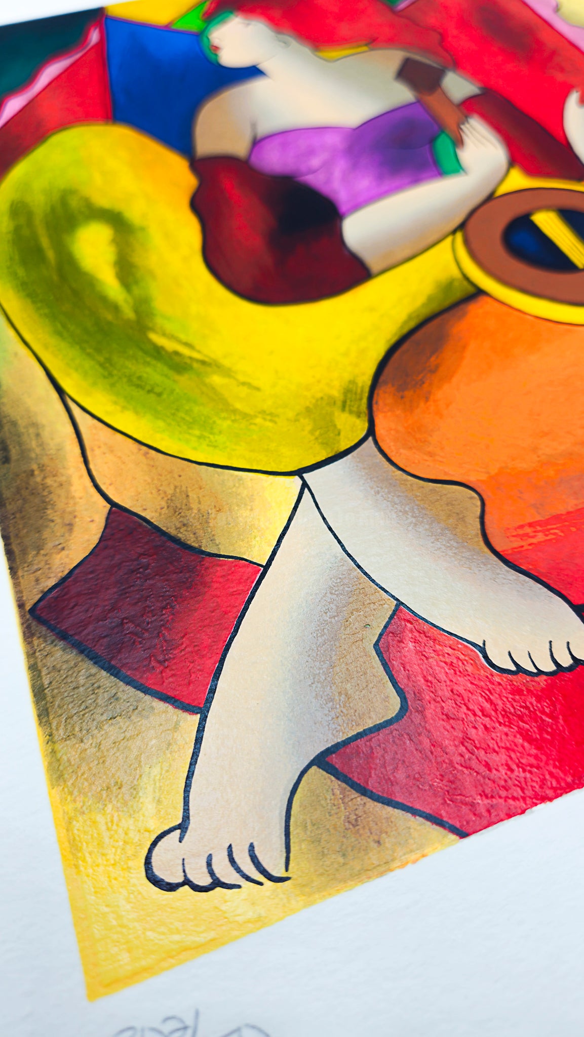 “Audacity” – Screenprint by Linda Le Kinff on Arches Paper