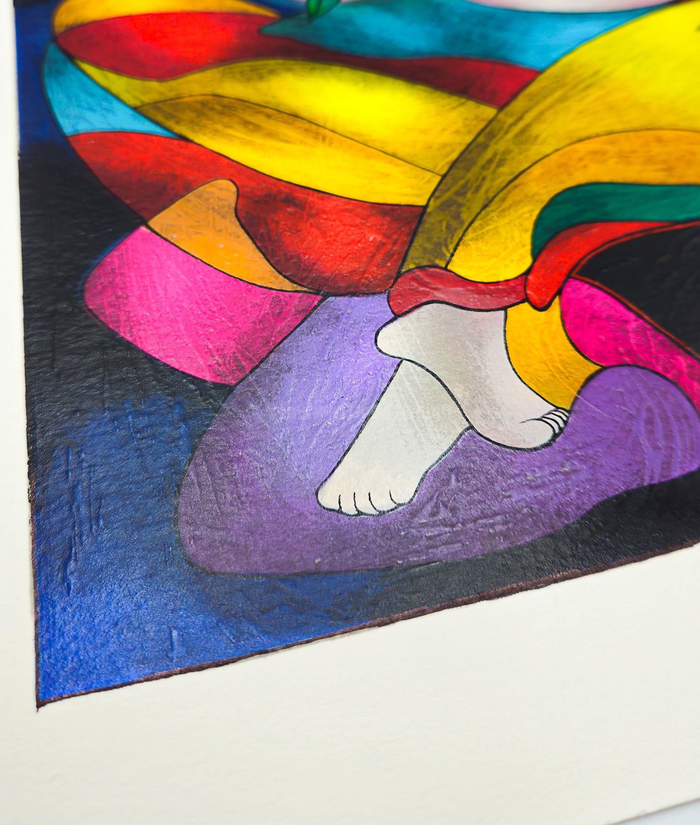 “Hello” – Screenprint by Linda Le Kinff on Arches Paper