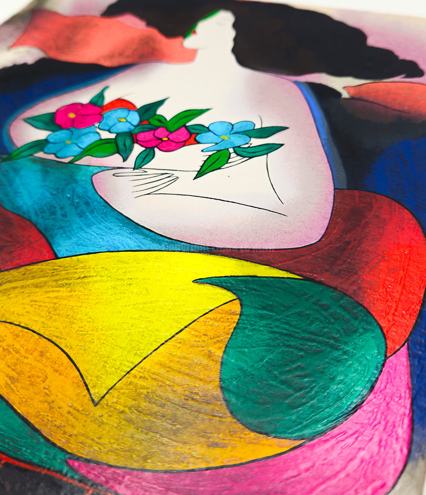 “Hello” – Screenprint by Linda Le Kinff on Arches Paper