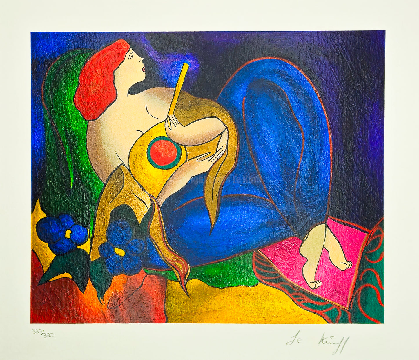 "Cythare Magique" – Screenprint by Linda Le Kinff on Arches Paper