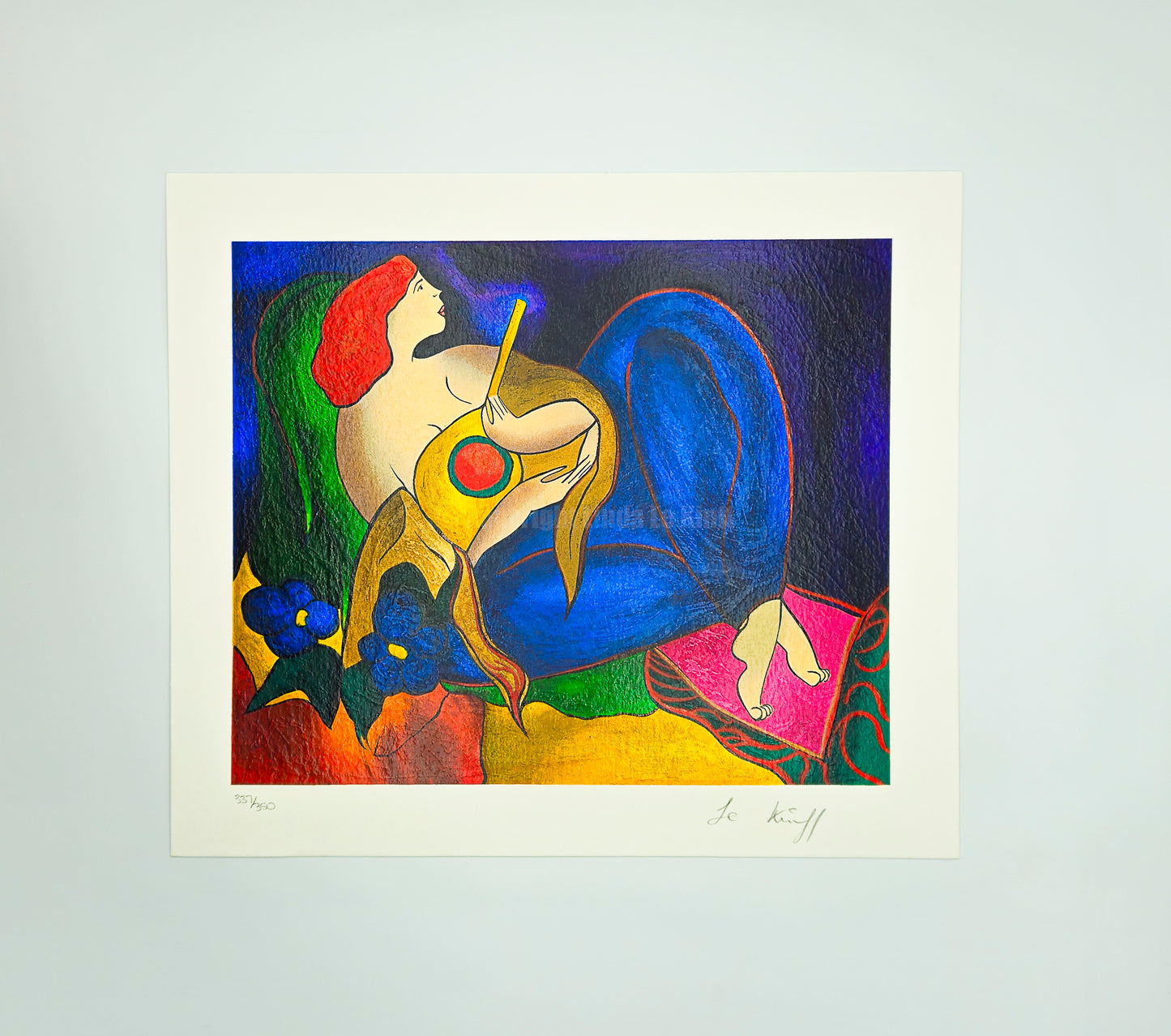 "Cythare Magique" – Screenprint by Linda Le Kinff on Arches Paper