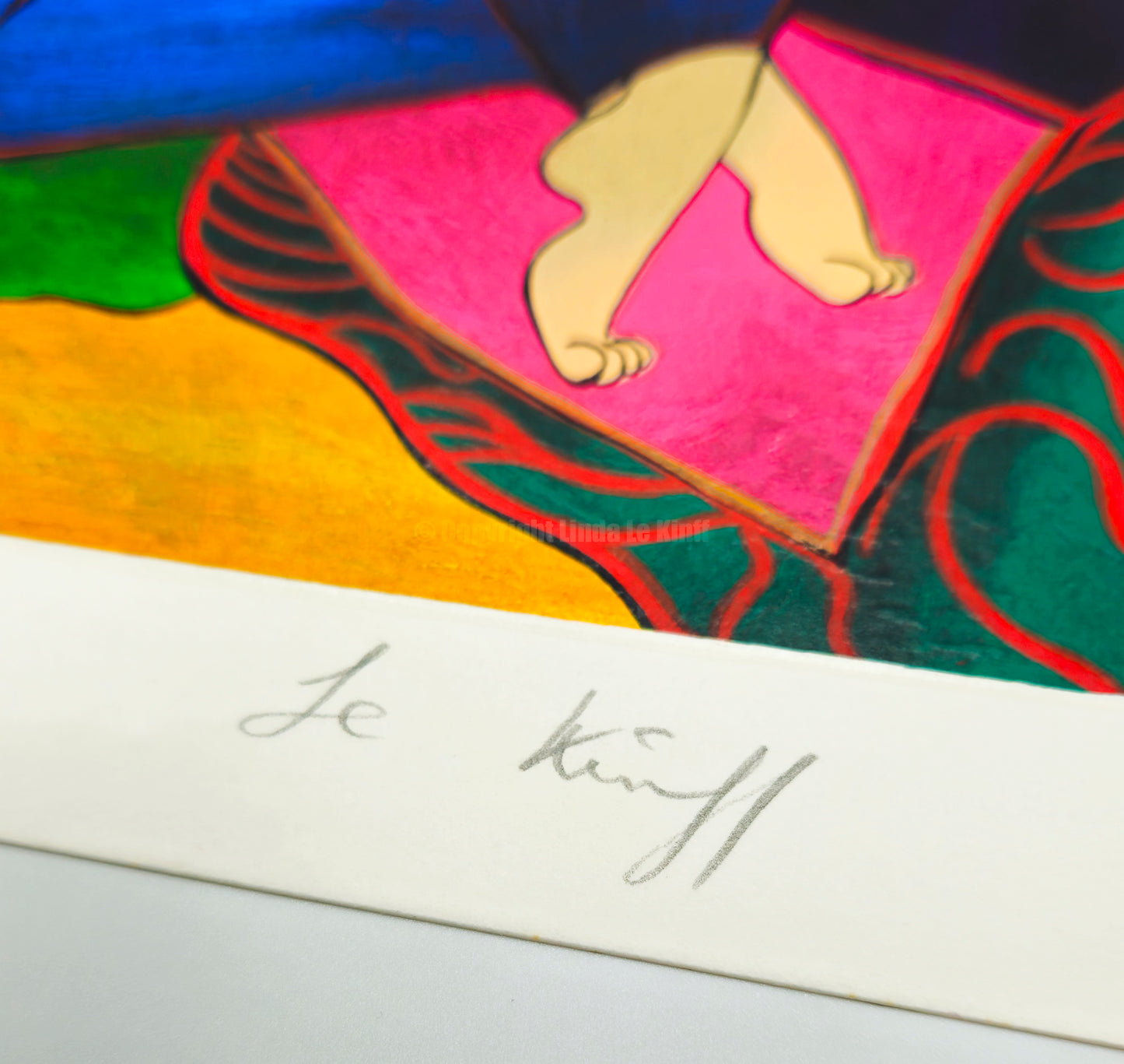 "Cythare Magique" – Screenprint by Linda Le Kinff on Arches Paper