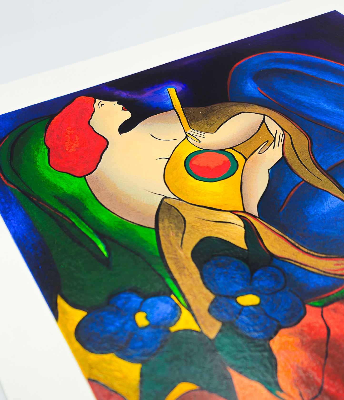 "Cythare Magique" – Screenprint by Linda Le Kinff on Arches Paper