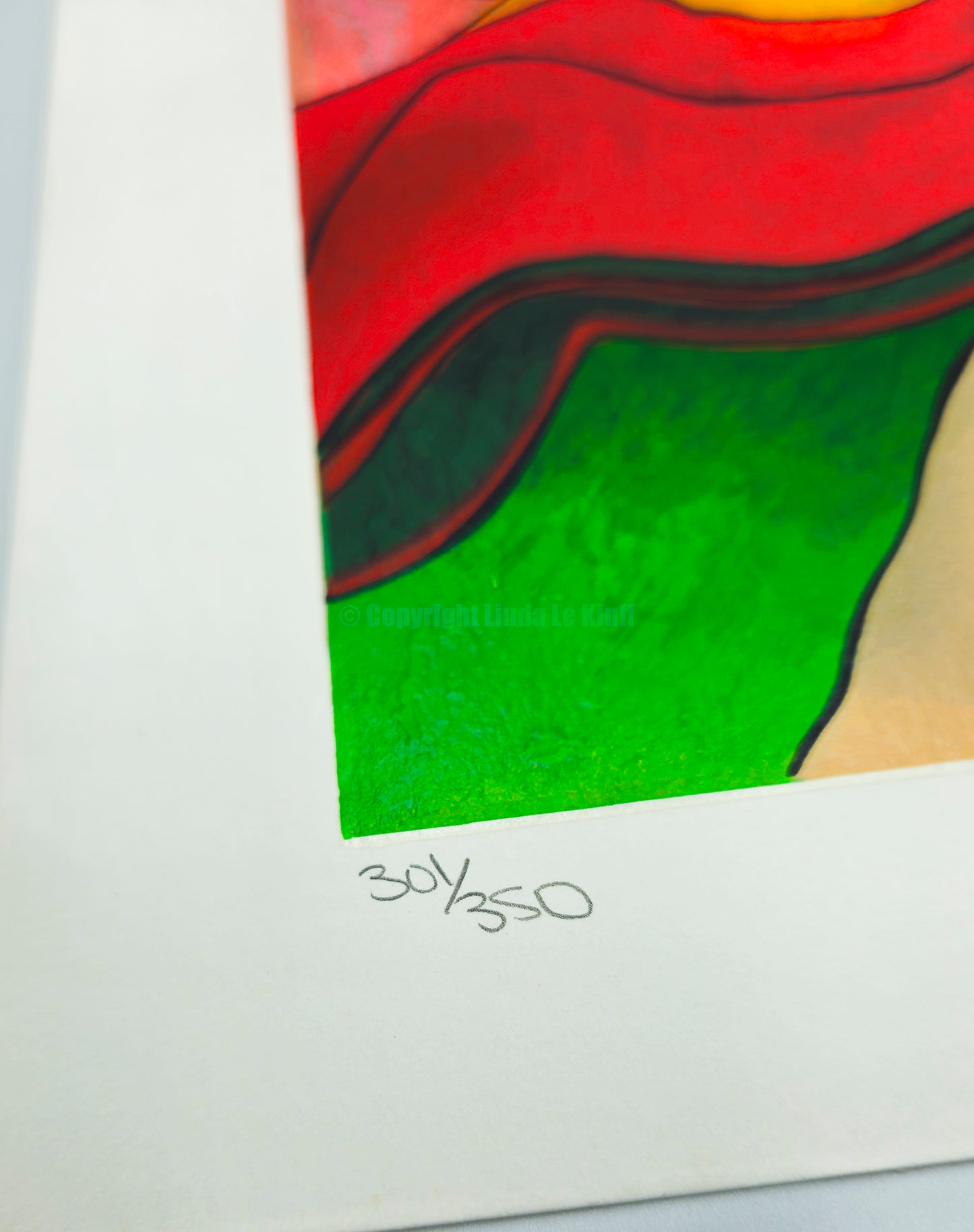 "Mouna" – Screenprint by Linda Le Kinff on Arches paper