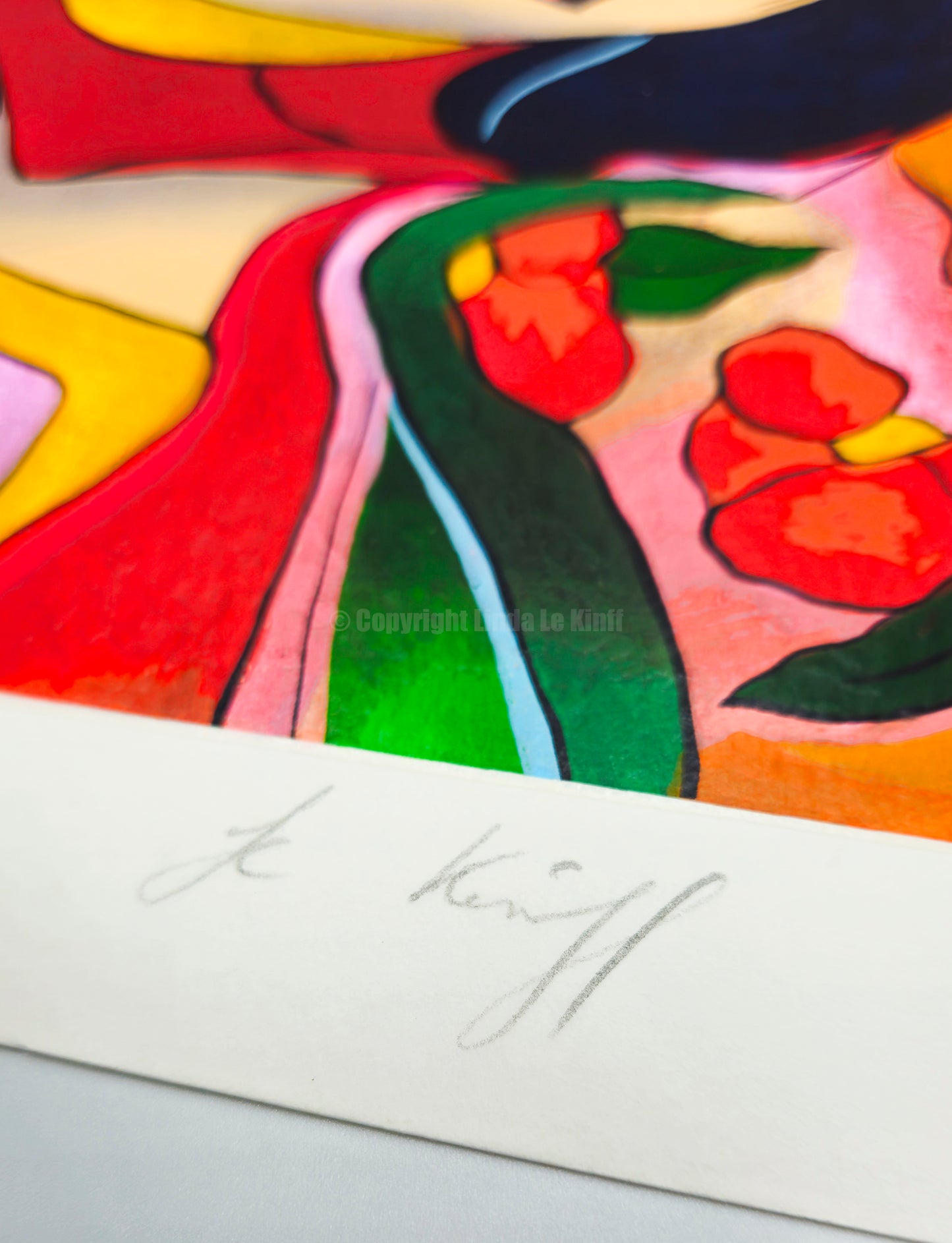 "Mouna" – Screenprint by Linda Le Kinff on Arches paper