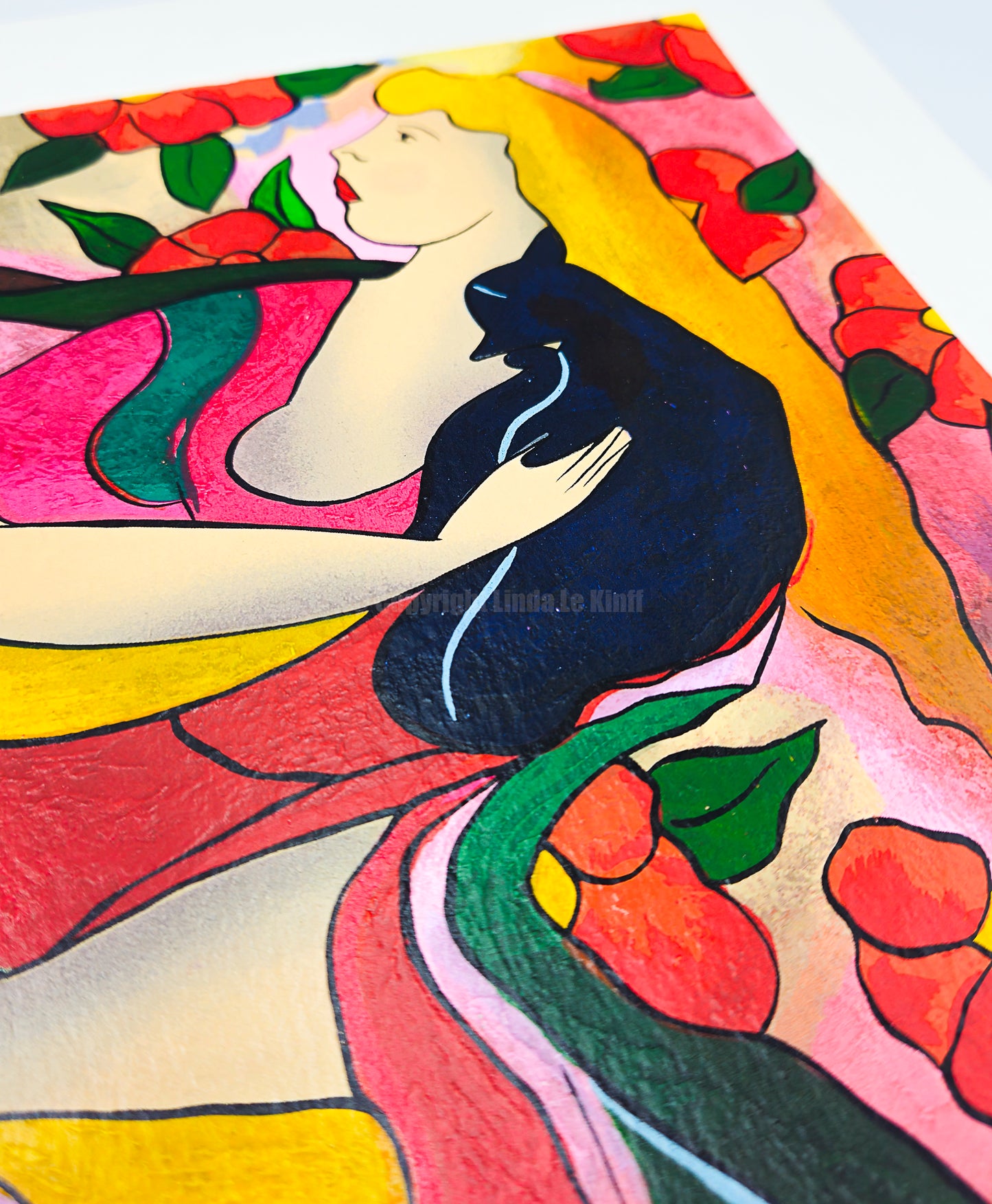 "Mouna" – Screenprint by Linda Le Kinff on Arches paper