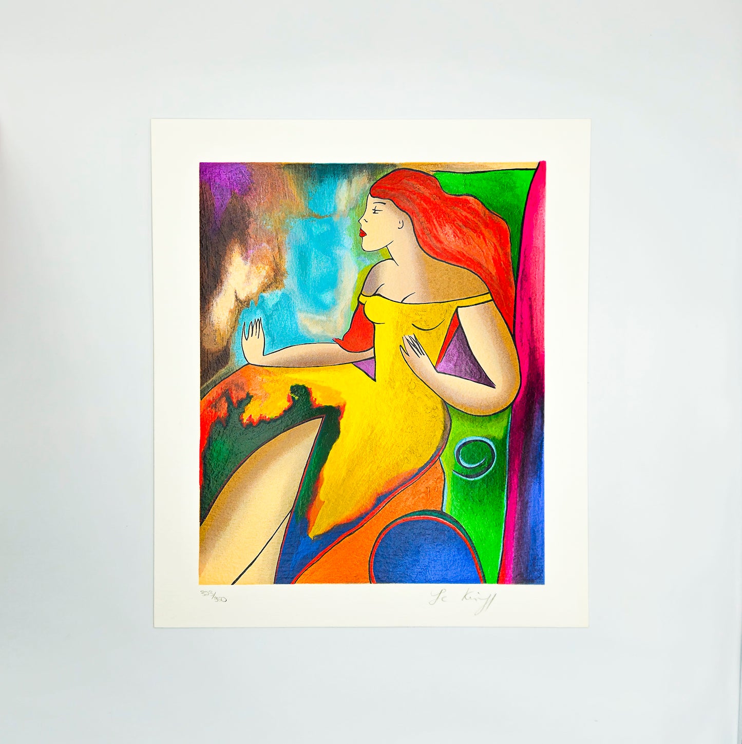 "Something" – Screenprint by Linda Le Kinff on Arches paper