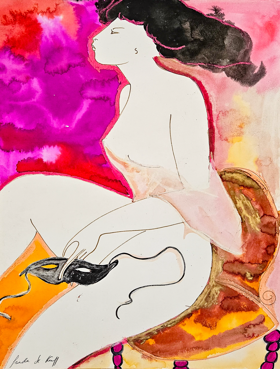 Après carnaval - Aquarelle et pastels, par Linda Le Kinff
