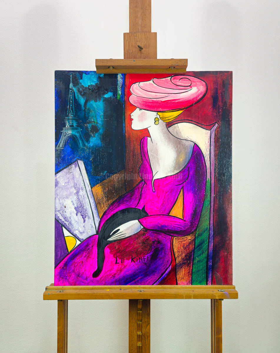 L'effet Eiffel - Acrylique sur bois, par Linda Le Kinff