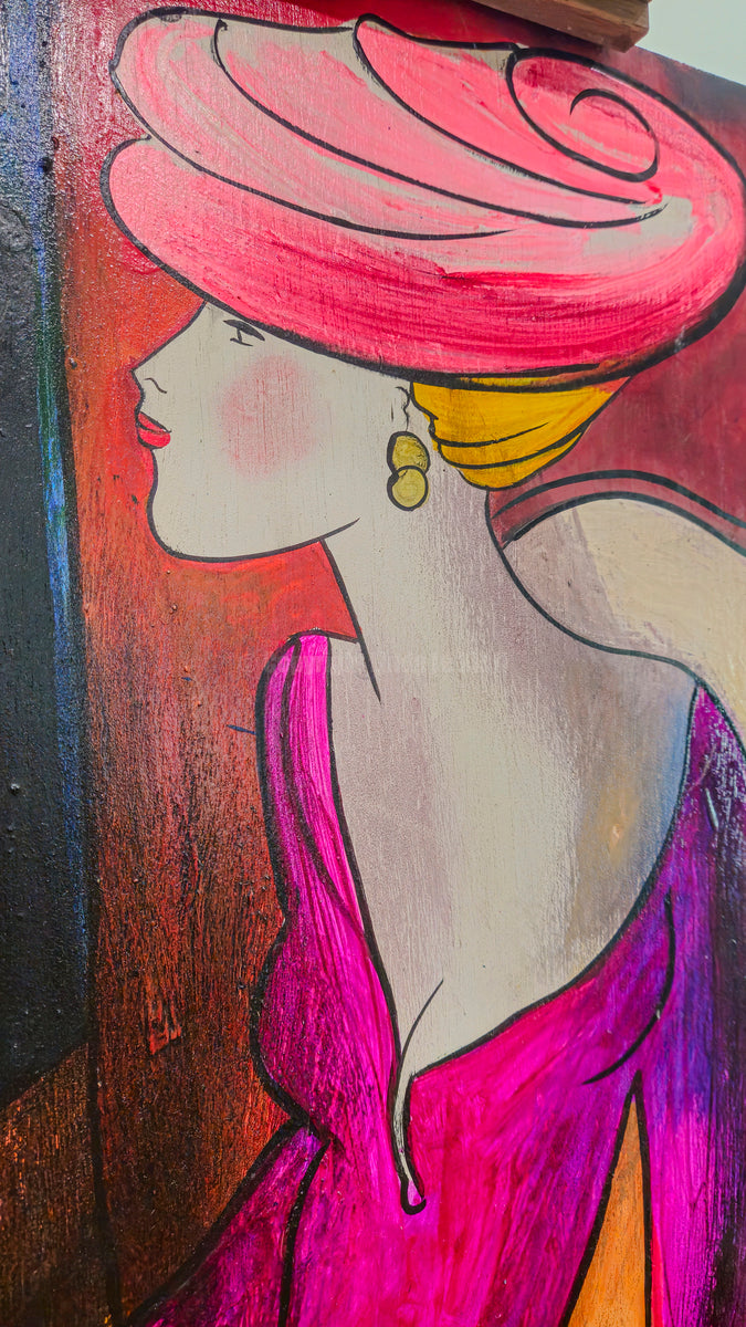L'effet Eiffel - Acrylique sur bois, par Linda Le Kinff